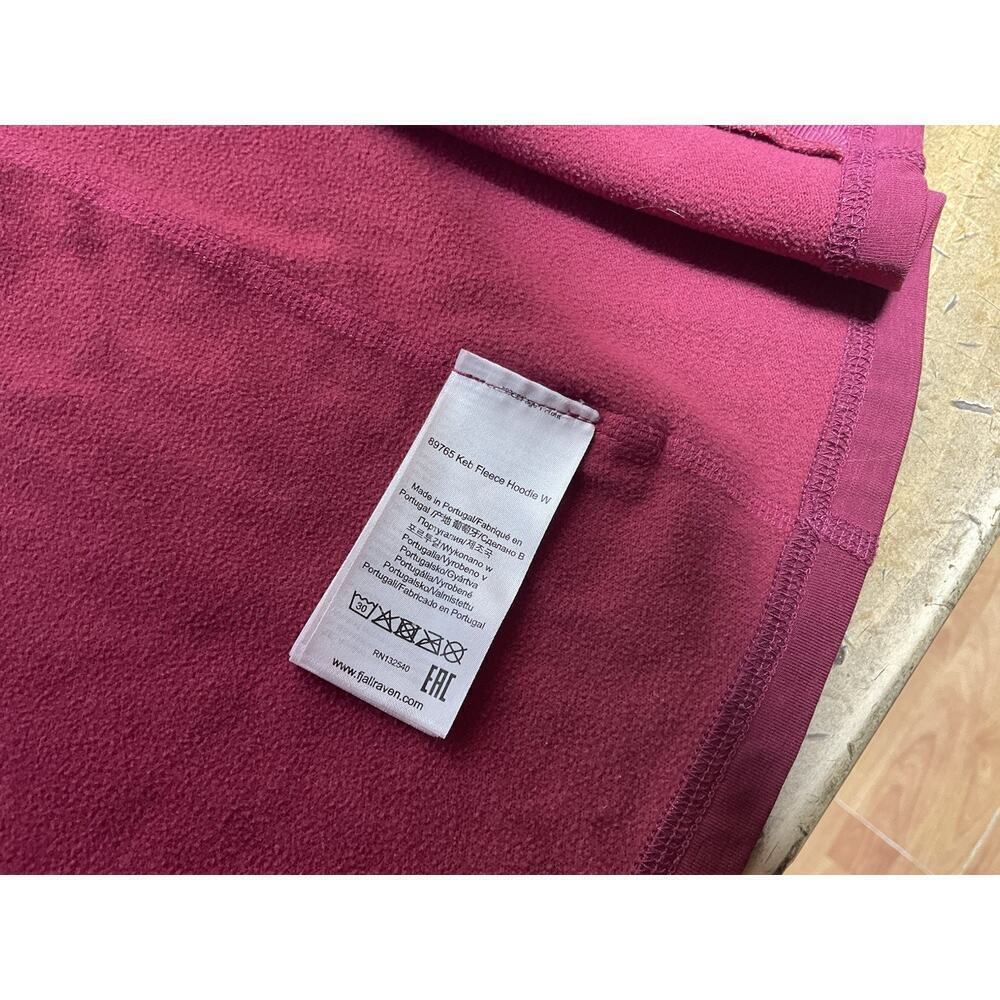 Fjallraven Keb Fleece Hoodie Womens Large Magenta Full Zip Jacket Outdoor Hiking - Picture 9 of 14